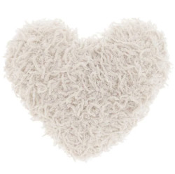 Dekorační polštářek ROMEO HEART 45x45 cm, krémový