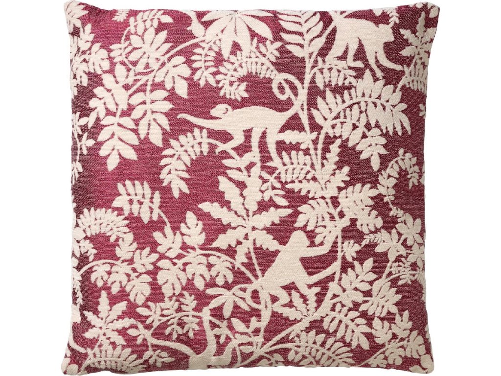 Dekorační povlak na polštář ABU MERLOT 45x45 cm, vínový