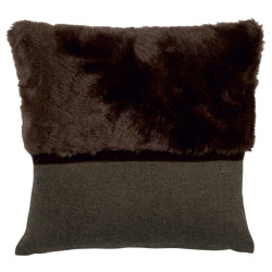 Dekorační povlak na polštář ANGELA 45x45 cm, hnědý