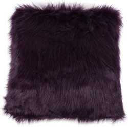 Dekorační povlak na polštář FAUX FUR longhair 50x50 cm, fialový