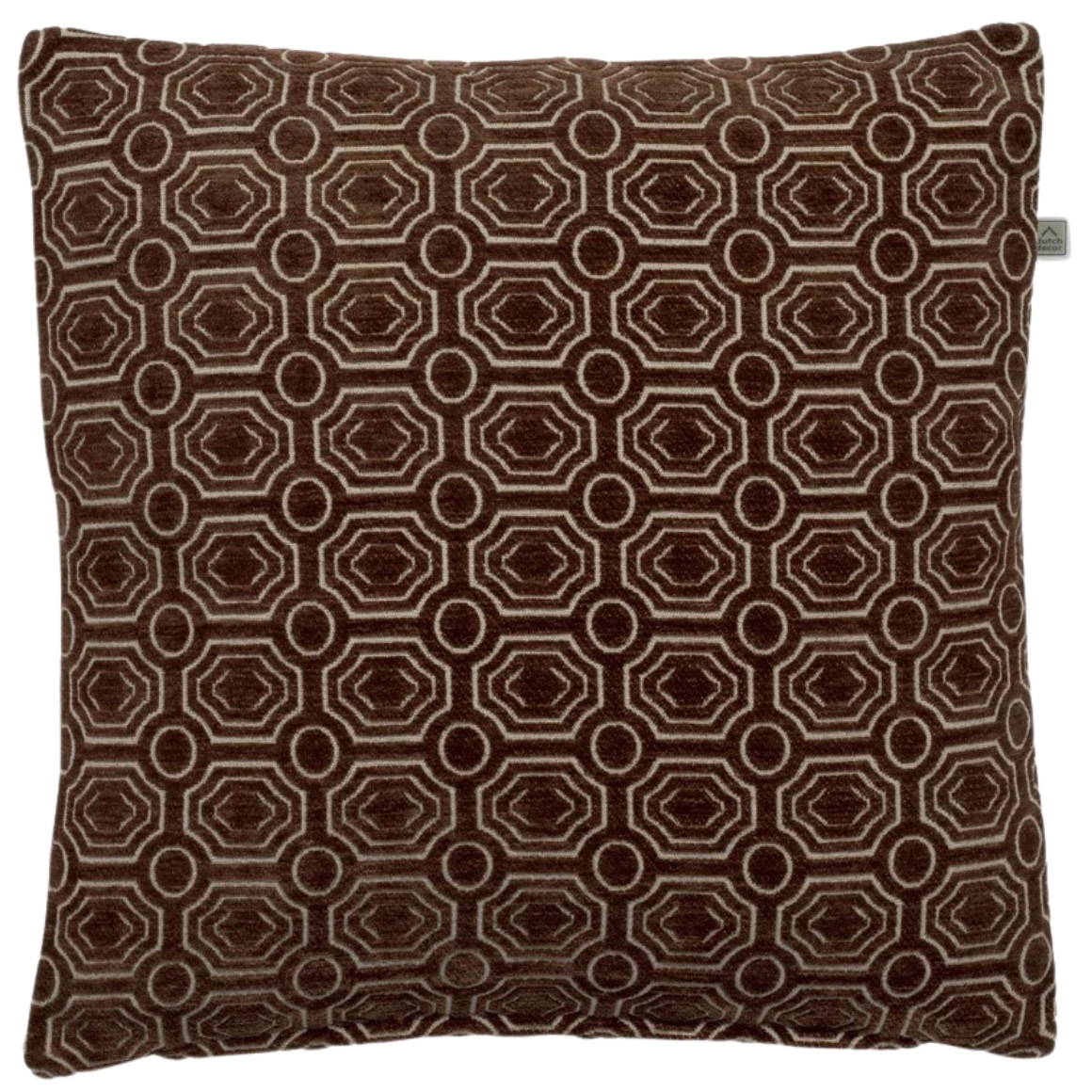 Dekorační povlak na polštář HANS 45x45 cm, hnědý