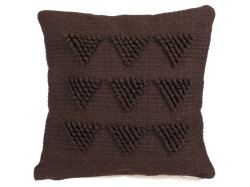 Dekorační povlak na polštář LANDER 45x45 cm, hnědý