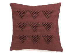 Dekorační povlak na polštář LANDER 45x45 cm, vínový