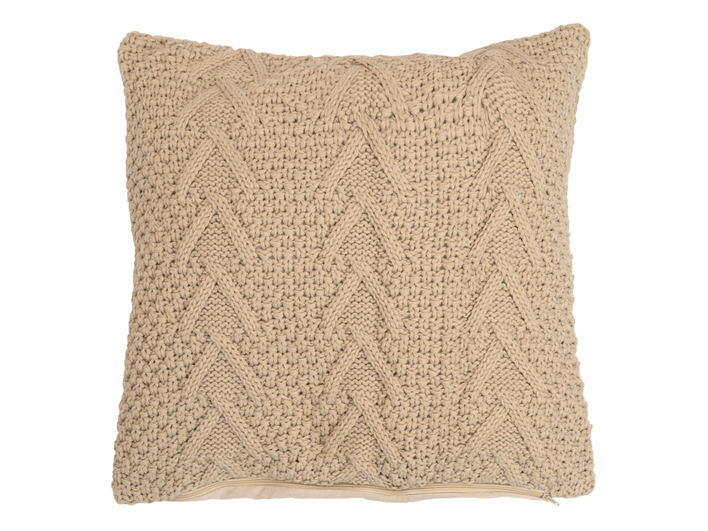 Dekorační povlak na polštář NOACH 45x45 cm, světle hnědý