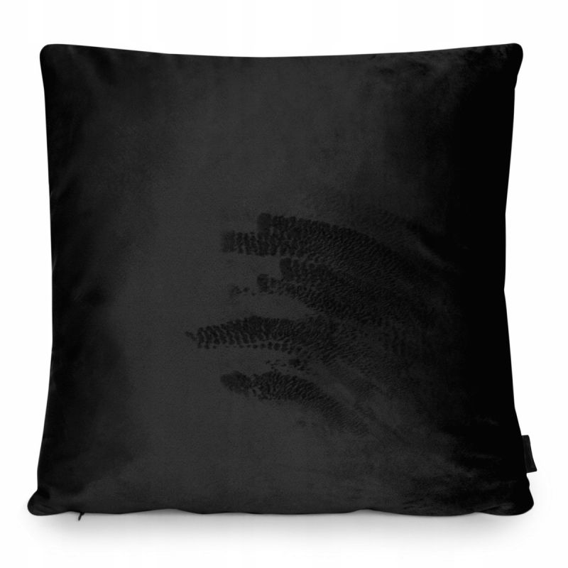 Dekorační povlak na polštář VELVET 40x40 cm, černý