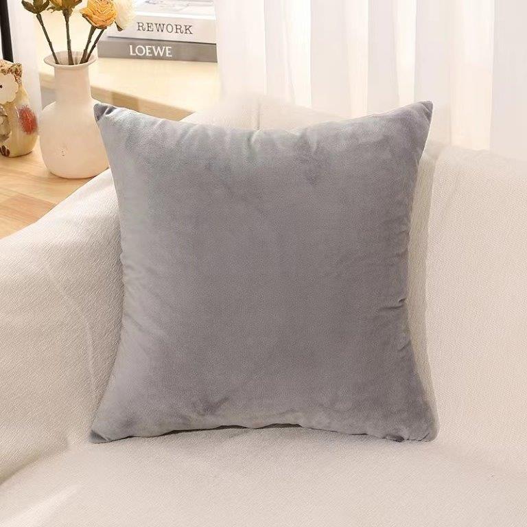 Dekorační povlak na polštář VELVET 40x40 cm, světle šedý