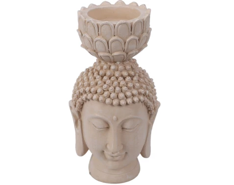 Dekorační soška/svícen Hlava Buddhy
