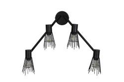 Designová nástěnná lampa PICO, černá