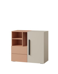 Dětská komoda 90 cm se zásuvkami (Lorin 8 kašmír/alpaka)