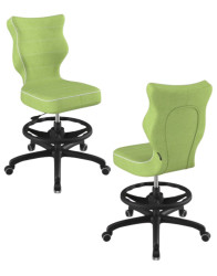 Dětská otočná židle Entelo Petit s podnožkou 159–188 cm, černá