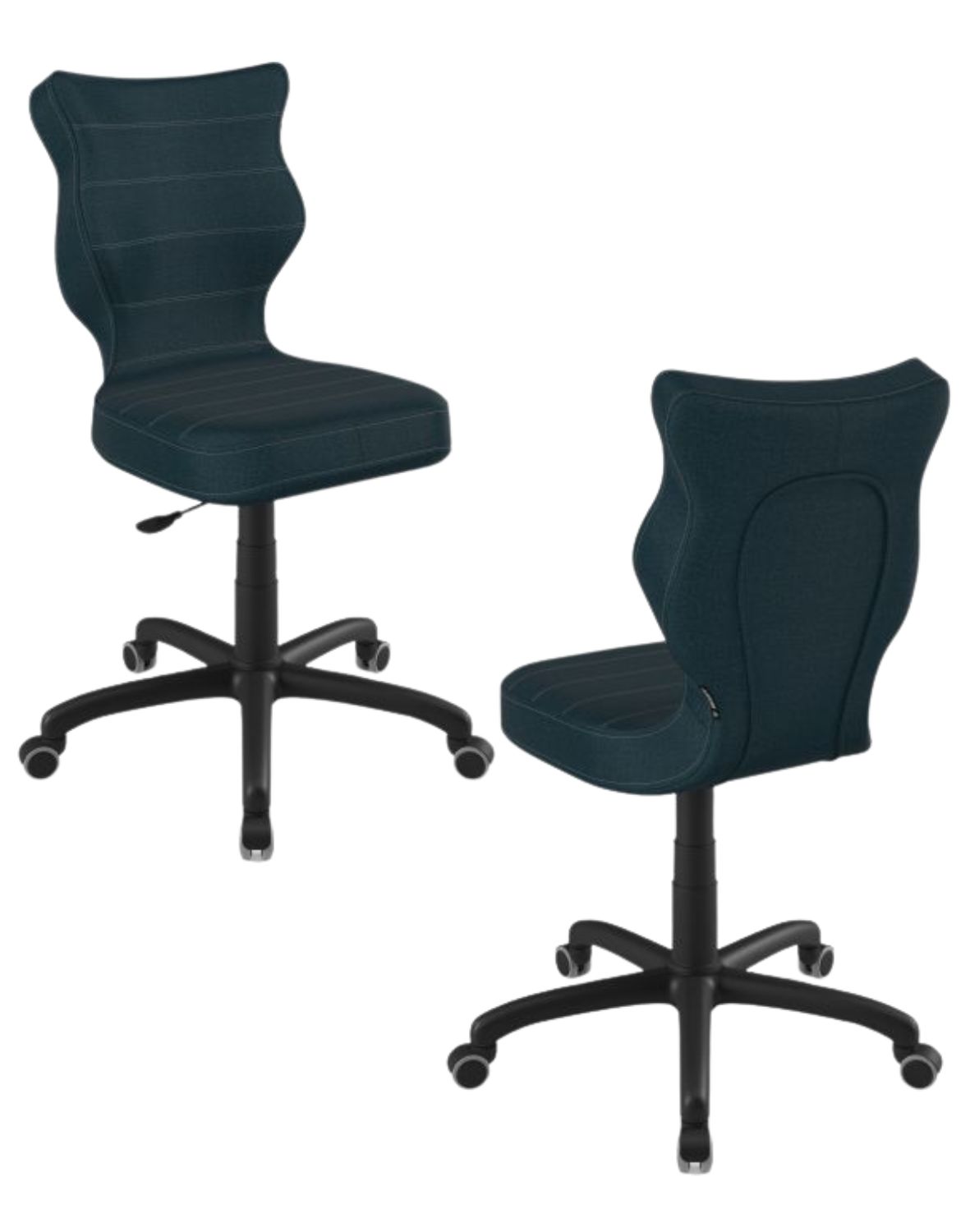 Dětská otočná židle Petit 146–176,5 cm, černá