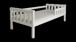 Dětská postel MONTY 90 x 200 cm, bílá Matrace: Bez matrace, Rošt: Bez roštu