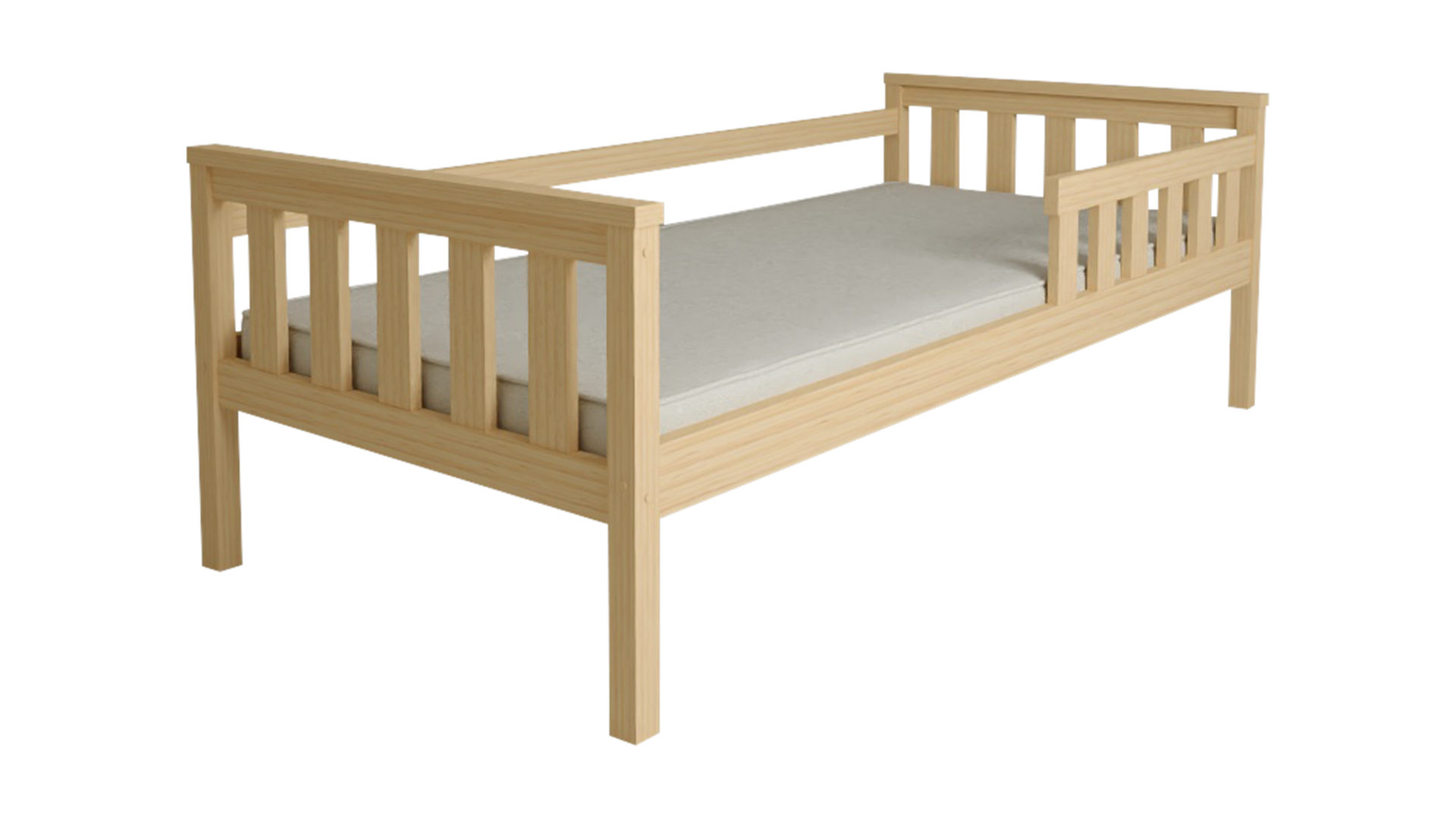 Dětská postel MONTY 90 x 200 cm, borovice Matrace: Bez matrace, Rošt: Bez roštu