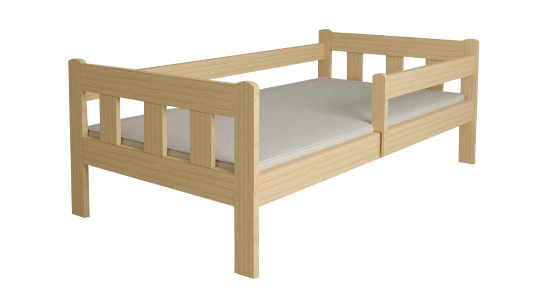 Dětská postel NESTY 90 x 200 cm, borovice Matrace: Bez matrace, Rošt: Bez roštu
