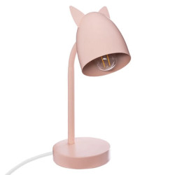 Dětská stolní lampa KITTY EARS růžová