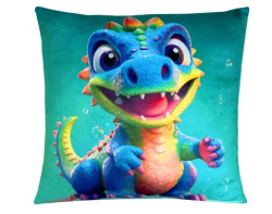 Dětský dekorační polštář Phantasy Dino, 35x35 cm