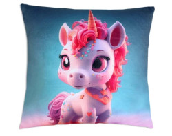Dětský dekorační polštář Phantasy Jednorožec, 35x35 cm