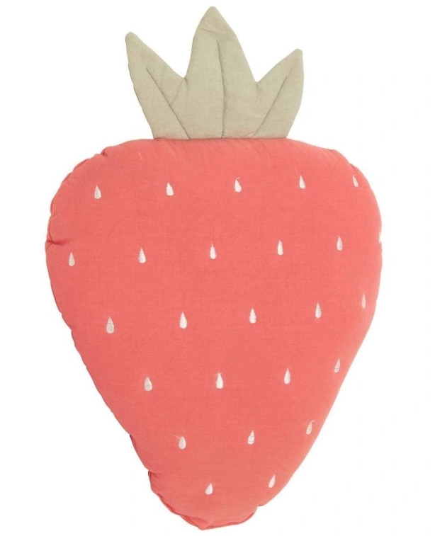 Dětský dekorační polštářek JAHODA 47x38 cm