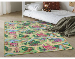 Dětský koberec Pohádková vesnice, 100x150 cm