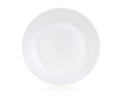 Dezertní talíř Harena 19 cm, bílé sklo