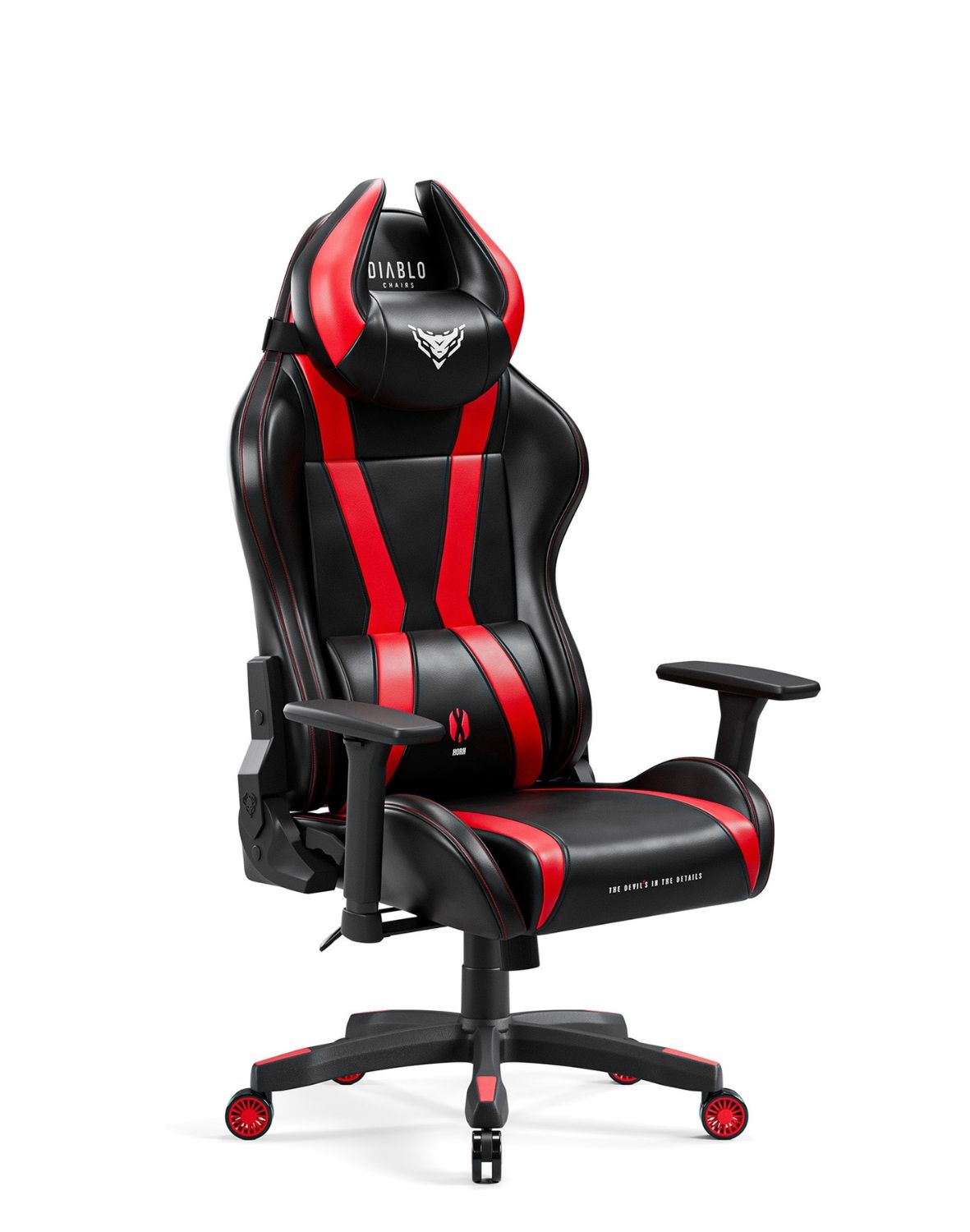 Diablo Chairs - Dětské křeslo Diablo Kids X-Horn 2.0: černo-červené