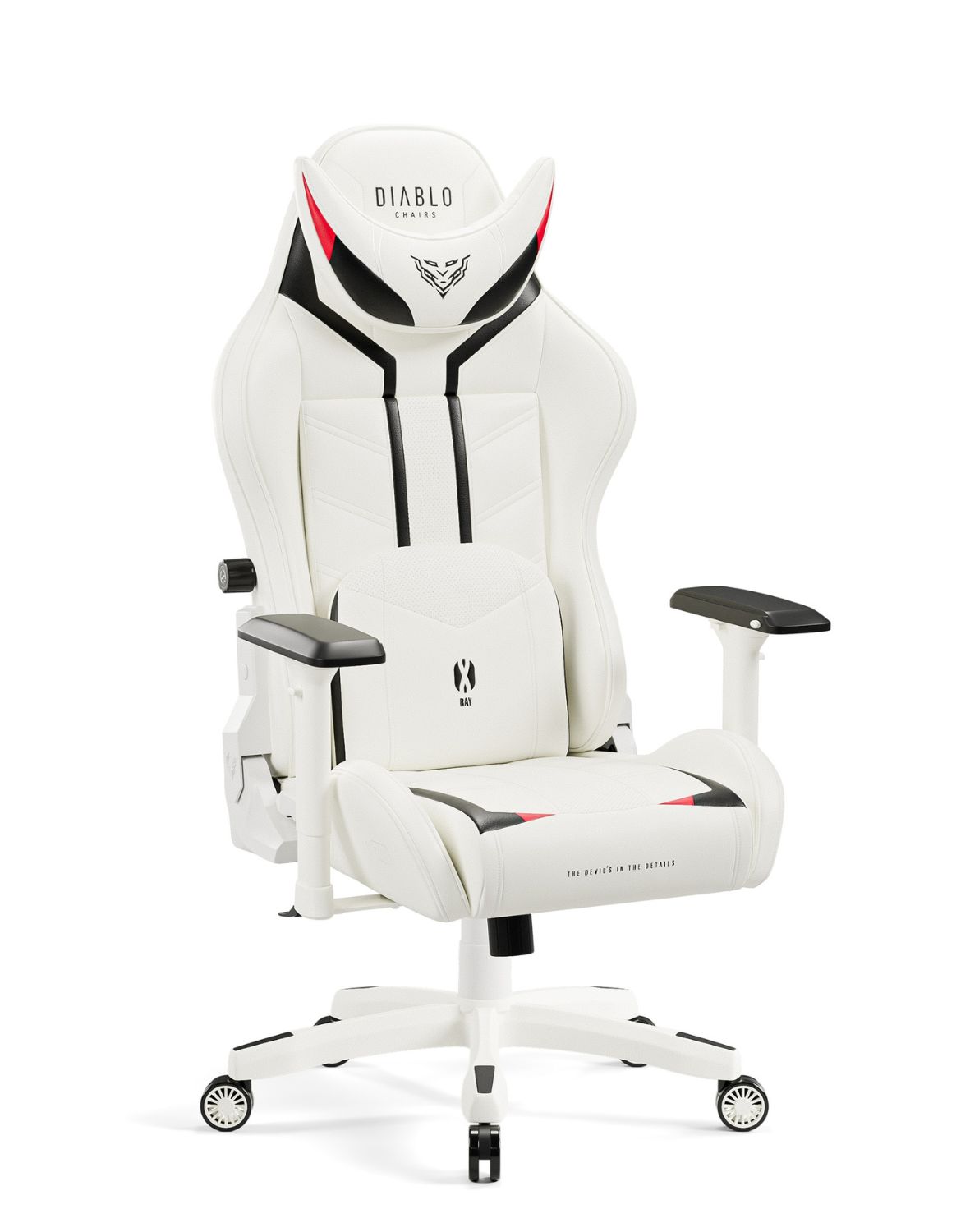 Diablo Chairs - Herní křeslo Diablo X-Ray Normal: bílo-černé