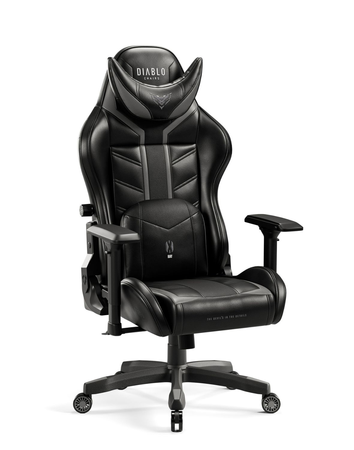 Diablo Chairs - Herní křeslo Diablo X-Ray Normal: černo-šedé