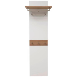 Dieter Knoll ŠATNÍ PANEL, bílá, barvy dubu, divoký dub, 45-60/187/28 cm