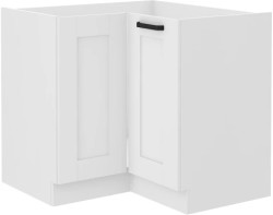 Dolní rohová kuchyňská skříňka Luna, 90/90 cm, bílá