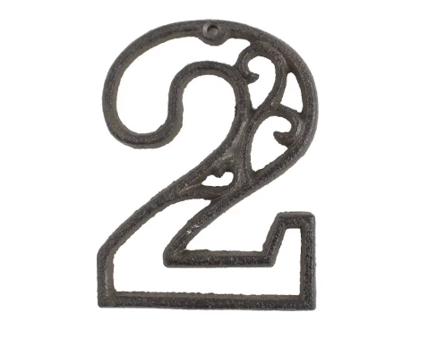 Domovní číslo 2, hnědá litina