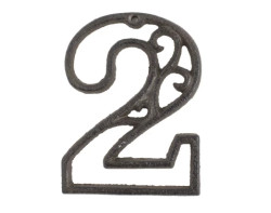 Domovní číslo 2, hnědá litina