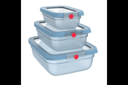 Dózy Tefal OneClick  3 ks N1230210 Modrá