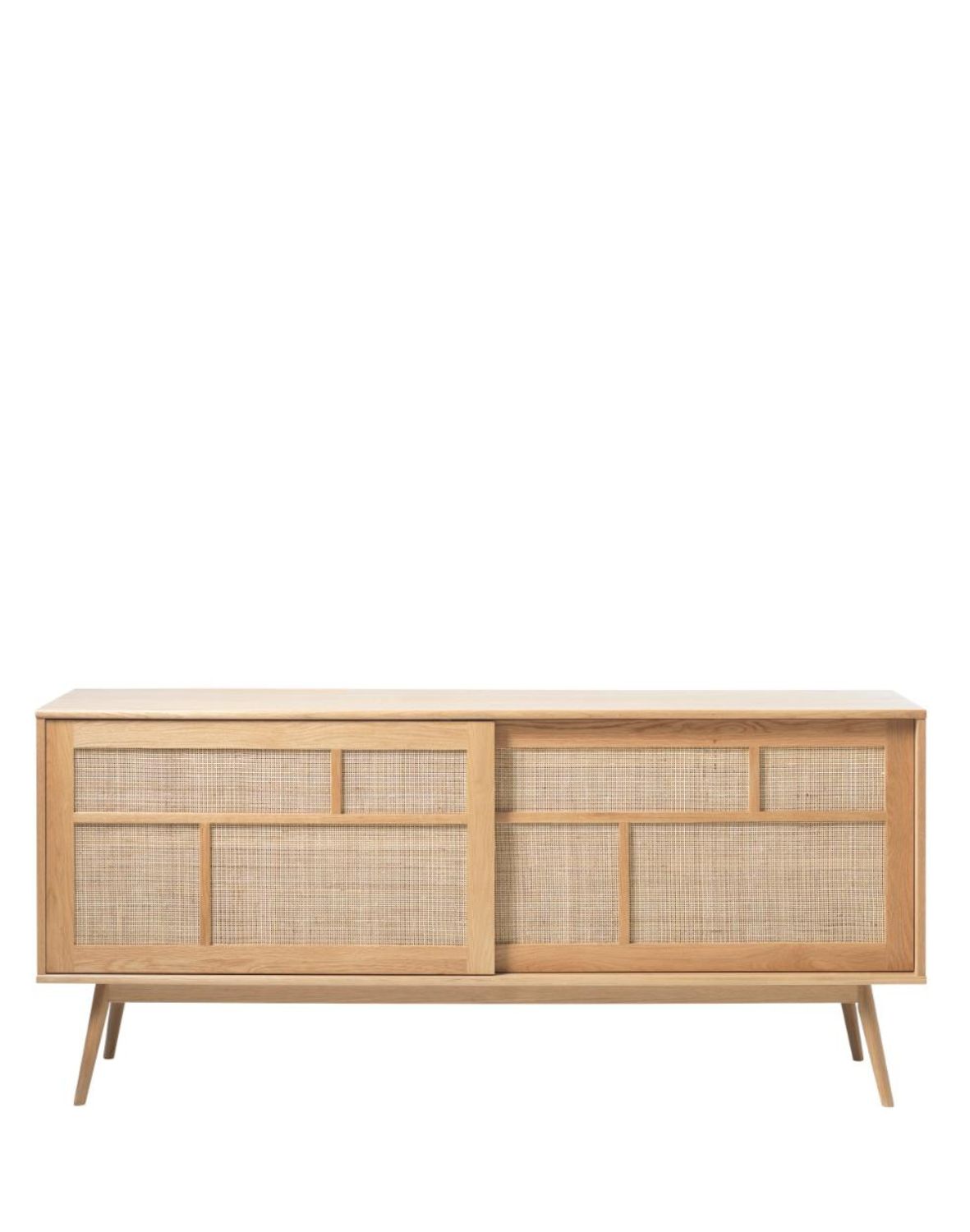 Dřevěná komoda Barrali – 180 cm, světlý dub (46710201)