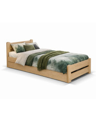 Dřevěná postel pro mládež s úložným prostorem Relax 100x200