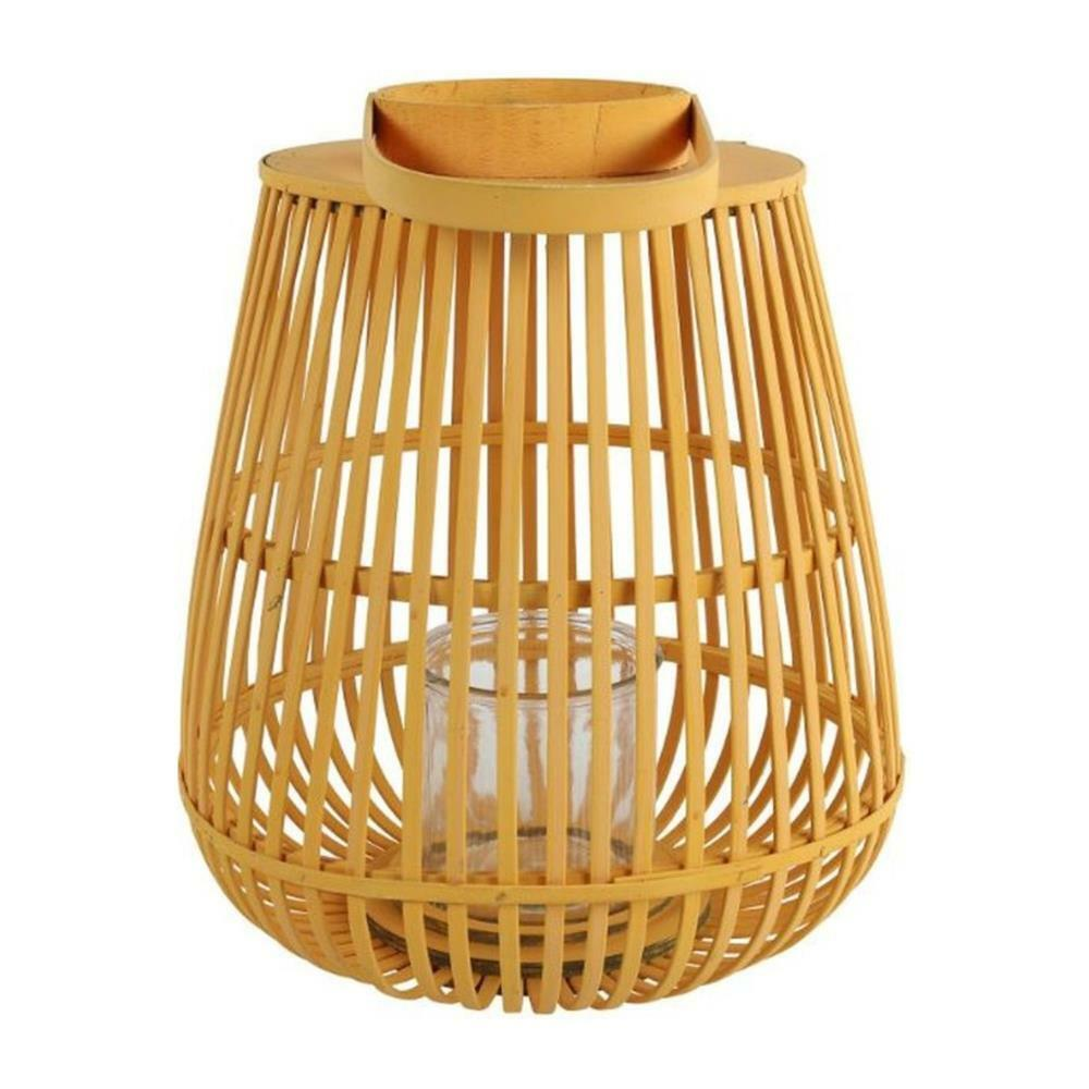 Dřevěná závěsná lucerna AIRA ORANGE s rukojetí - více velikostí Velikost: L