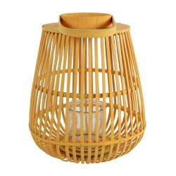 Dřevěná závěsná lucerna AIRA ORANGE s rukojetí - více velikostí Velikost: L