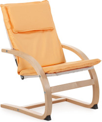 Dřevěné dětské křeslo AEMELY, žlutá