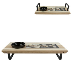 Dřevěné servírovací prkénko GUSTA s miskou