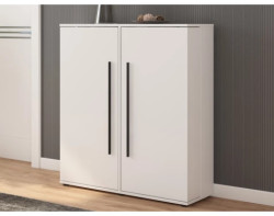 Dvojitý botník Smart, bílý