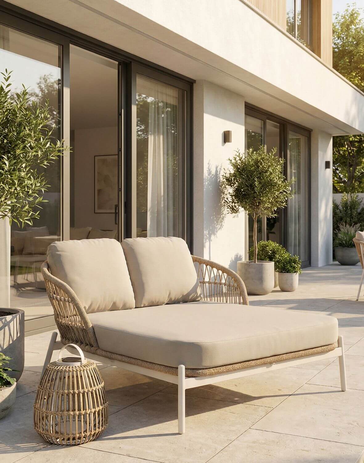 Dvoumístné zahradní lehátko Malta