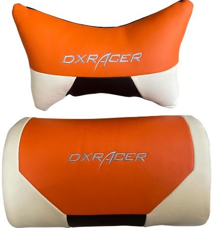 DXRACER Sada polštářků  NWO černo-bílo-oranžový série D,W,I,M