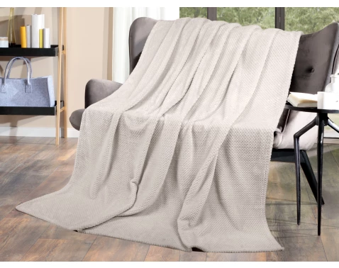Flanelová deka Cashmere Dots 150x200 cm, písková