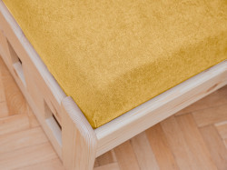 Froté prostěradlo do dětské postýlky CORNY žluté 70 x 140 cm