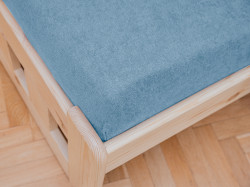 Froté prostěradlo do dětské postýlky modré 70 x 140 cm