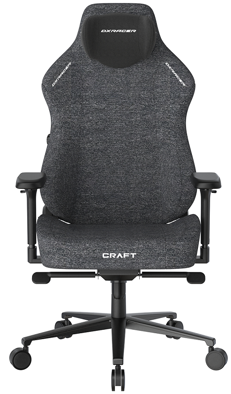 Herní židle DXRacer CRAFT černo-šedá, látková