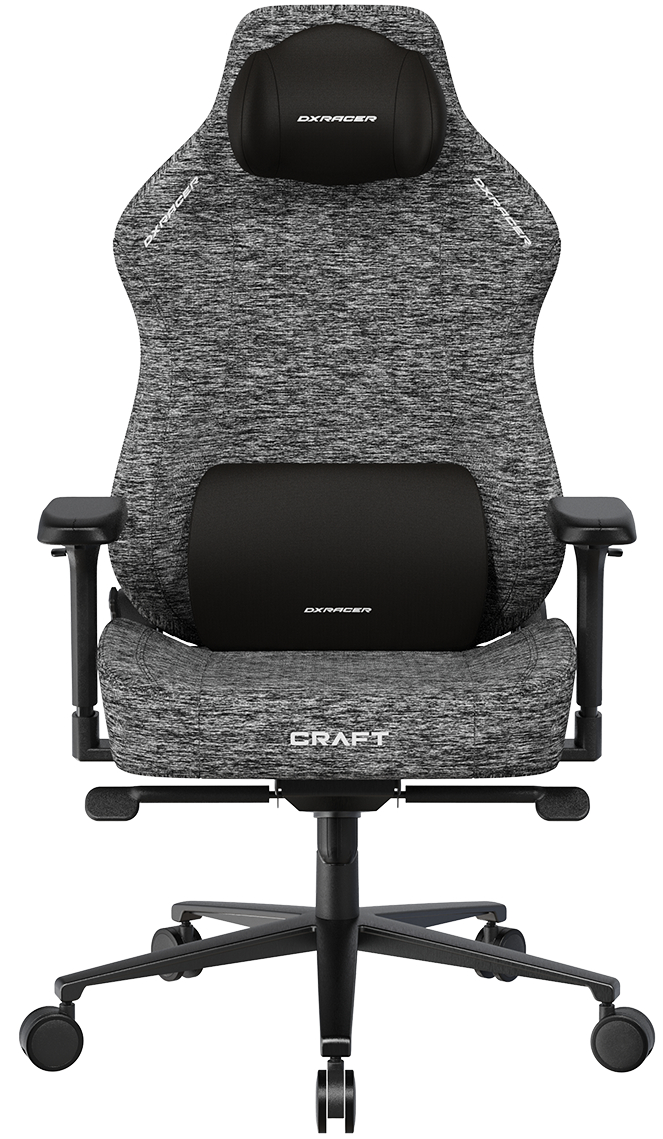 Herní židle DXRacer CRAFT šedá, látková