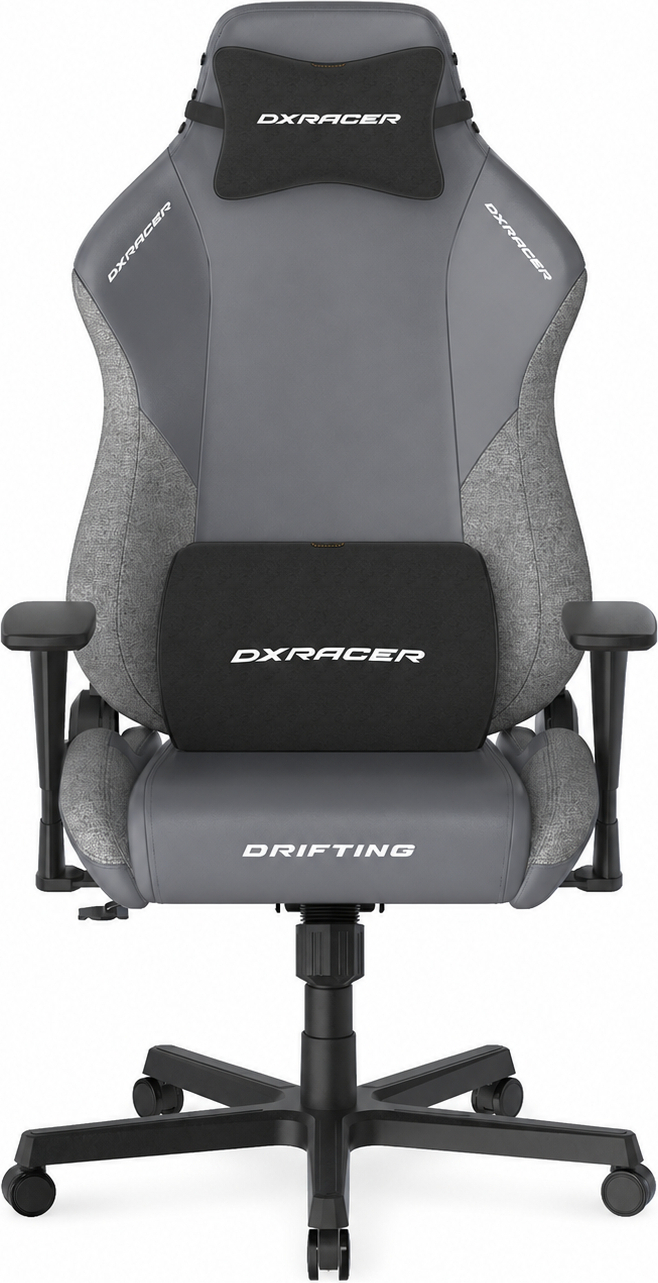 Herní židle DXRacer DRIFTING šedá, koženka-látka II