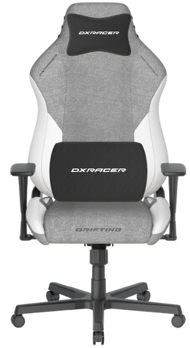 Herní židle DXRacer DRIFTING XL šedo-bílá, látková