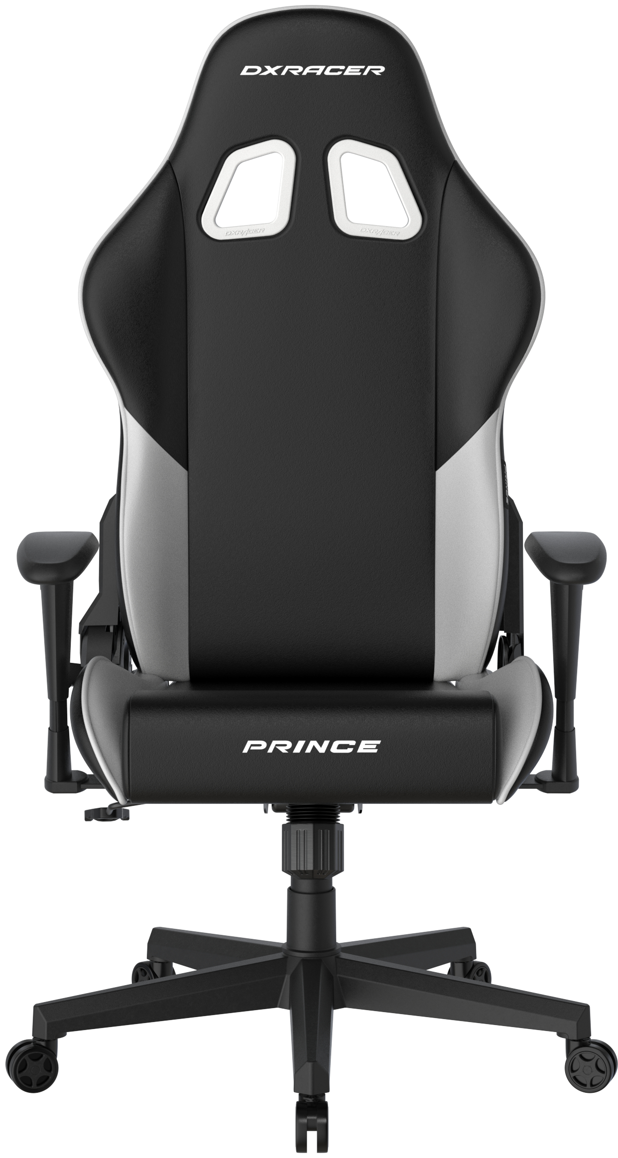 Herní židle DXRacer PRINCE černo-bílá, koženka