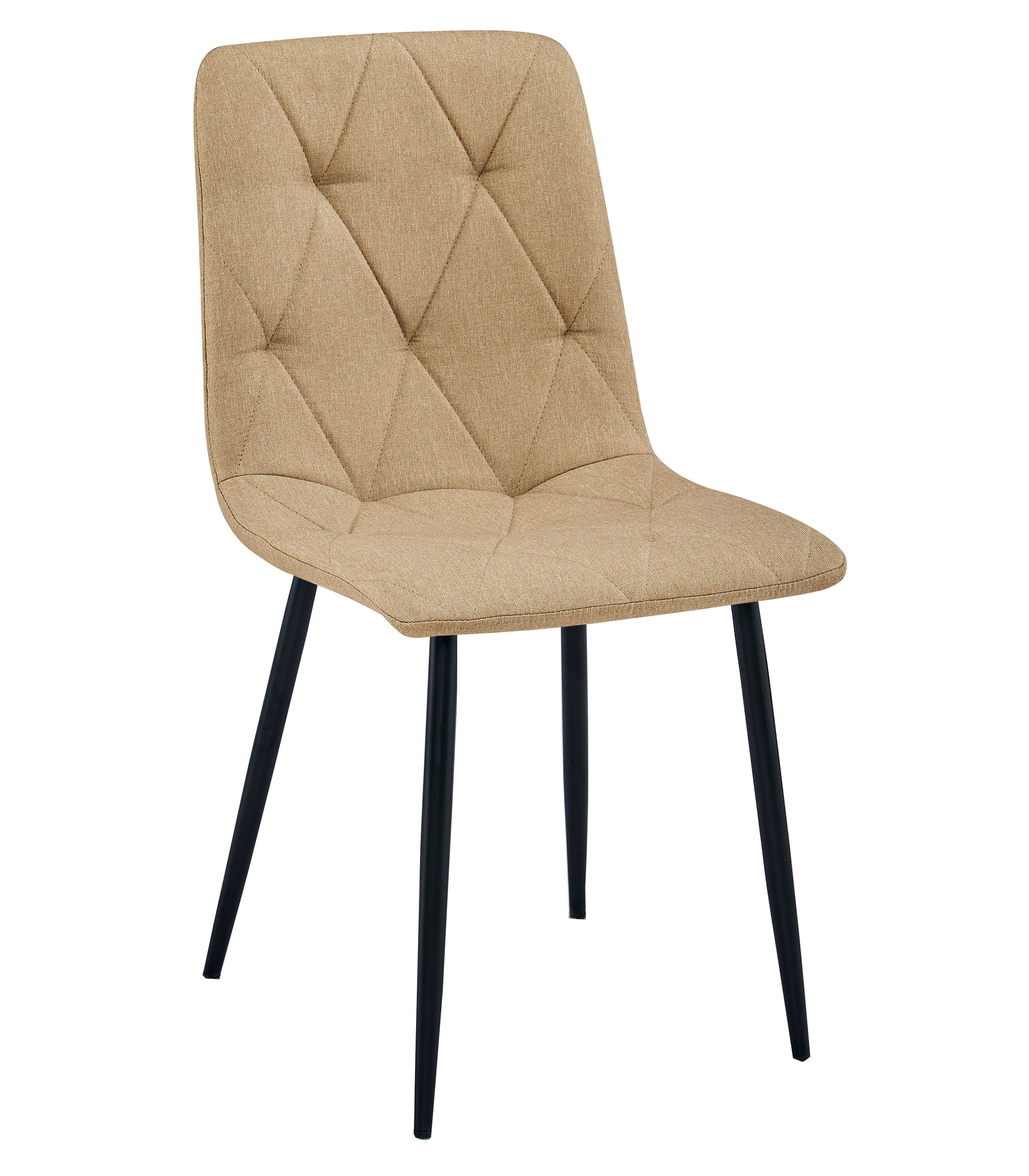 Hnědá jídelní židle LIBRA s černými nohami